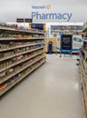 Walmart Pharmacy Medicine Isles Royalty Free Stock Photo