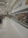 UTICA, NEW YORK - SEP 03, 2019: Interior view of Walmart Supercenter in Utica, NY