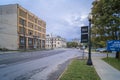UTICA, NY, USA - OCT. 02, 2018: Bagg's Square located on 1st St and Main St, it is one of oldest areas in Oneida County and