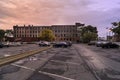 UTICA, NY, USA - OCT. 02, 2018: Doyle Hardware Building is a historic factory building built between 1881 and 1901 a work of Utica
