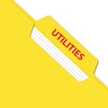 Utilities folder Royalty Free Stock Photo