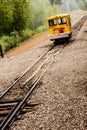Utility Car on Train Tracks Royalty Free Stock Photo