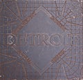 Utility Cover in Detroit Royalty Free Stock Photo