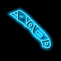 utility knife equipment neon glow icon illustration Royalty Free Stock Photo