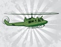 Utility Military Helicopter Vector Illustration