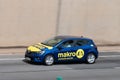 Utility Renault Clio of the fifth generation of the company Makro along Barcelona's Ronda Litoral