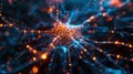 Utilization of artificial neural network for image understanding. AI analyzing visual information. AI Image