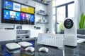 Utilize camera technology for home surveillance, ensuring secure digital recording and safeguarding communication.