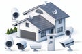 Utilize protective measures and surveillance cameras to optimize real-time monitoring and enhance home safety.