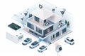 Utilize Security technology for network command in cityscapes, focusing on biometric tech switches and secure installations for co