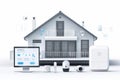 Utilize smart home technologies for monitoring and encrypted network security, ensuring protective measures and access control.