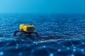 Utilizing data from ocean sensors, an AI-driven system monitors and predicts marine ecosystem health, supporting