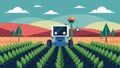 Utilizing GPS technology an autonomous weeding robot is able to navigate through fields even in low visibility