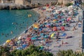 Utjeha Beach on the Adriatic coast in Montenegro.