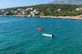 Utjeha Beach on the Adriatic coast in Montenegro.