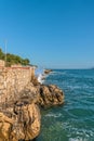 Utjeha Beach on the Adriatic coast in Montenegro.