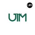 UTM Logo Letter Monogram Design Royalty Free Stock Photo