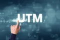 UTM - Urchin Tracking Module. Parameter to track advertising campaigns on the Internet Royalty Free Stock Photo
