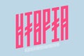 Utopia font Royalty Free Stock Photo