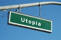 Utopia sign Royalty Free Stock Photo