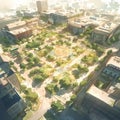 Utopian Cityscape: A Sustainable Urban Dream