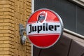 Jupiler Flag sign logo.