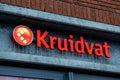 Kruidvat shop front logo,
