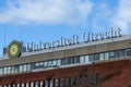 Universiteit Utrecht building sign.