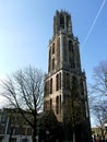 UTRECHT, THE NETHERLANDS - FEBRUARY 27, 2016: UTRECHT DOM TOWER Royalty Free Stock Photo