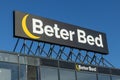 Beter Bed shop sign, a store to buy bedroom furniture, mattresses and related products. Royalty Free Stock Photo