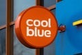 Coolblue vertical round icon signage.