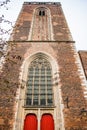 Utrecht, Netherlands - January 07, 2020. Old building of Buurkerk Royalty Free Stock Photo