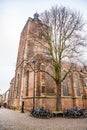 Utrecht, Netherlands - January 07, 2020. Old building of Buurkerk Royalty Free Stock Photo