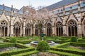 Utrecht, Netherlands - January 06, 2020. Pandhof garden of the Dom Church is one of Holland most beautiful inner courtyards