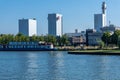 Douwe Egberts coffee factory on a sunny blue sky day. Royalty Free Stock Photo