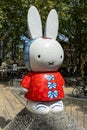 Statue of miffy (nijntje in Dutch) at the Mariaplaats in Utrecht