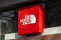 The North Face logo sign above the shop
