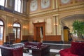 Utrecht, Netherlands. May 2023. The interior of the waiting room of the Dutch Railways from the 1950s....