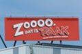 Raak Frisdrank logo billboard sign. Royalty Free Stock Photo