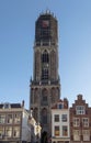 View of Dom Tower in Utrecht Royalty Free Stock Photo