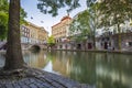 31-05-2020 Utrecht, the Netherlands - Traditional dutch houses, streets and bridges during dusk