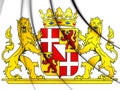 Utrecht Province Coat of Arms, Netherlands. Royalty Free Stock Photo
