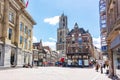 Utrecht streets and Dom tower, Netherlands