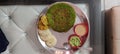 Uttapam idli chutney south indian Royalty Free Stock Photo