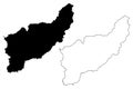 Uttaradit Province map vector