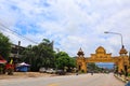 Uttaradit, Thailand, 1 August 2019, the entrance to Laplae city Thailand travel concept