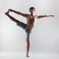 Utthita Hasta Padangustasana Yoga Pose Royalty Free Stock Photo