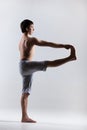 Utthita Hasta Padangustasana Yoga Pose Royalty Free Stock Photo