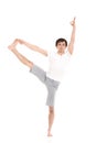 Utthita Hasta Padangustasana Yoga Pose Royalty Free Stock Photo