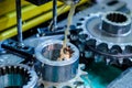 ÃÂ¡utting the gears of the EDM machine Royalty Free Stock Photo